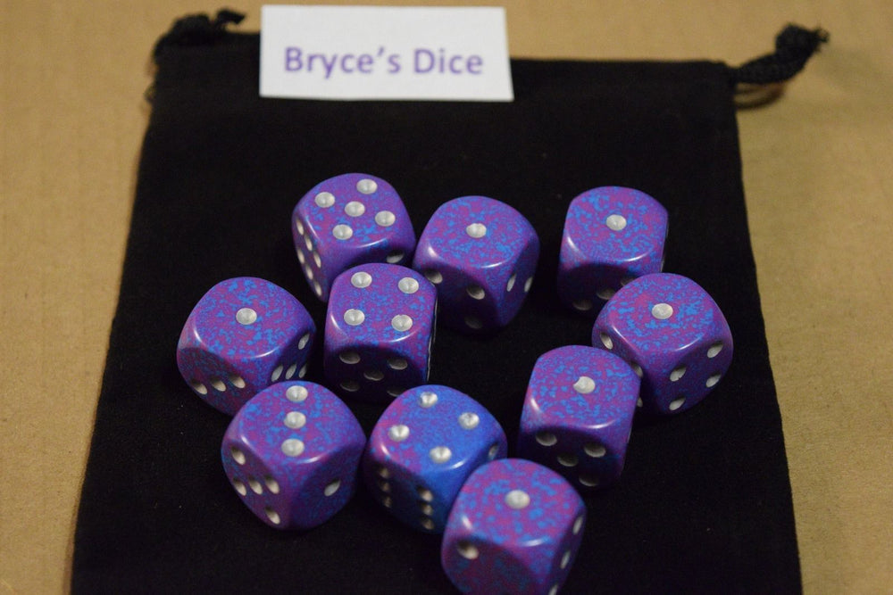 Silver Tetra Speckled 16mm D6 | Sold per piece (Online Only)