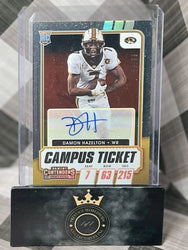 DAMON HAZELTON 2021 Panini Contenders Campus Ticket Auto /99 #301 Texans Missou (ONLINE ORDER ONLY)