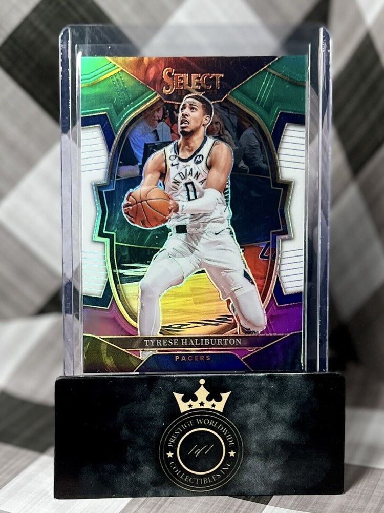 Tyrese Haliburton 2022-23 Select Concourse Green White Purple #20 - IND Pacers (ONLINE ORDER ONLY)
