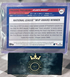 Freddie Freeman 2021 Topps Big League Rainbow Foil /199 #267 Atlanta Braves (ONLINE ORDER ONLY)