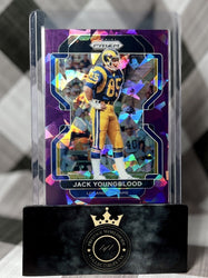 Jack Youngblood 2021 Panini Prizm Purple Cracked Ice /225 #73 Los Angeles Rams (ONLINE ORDER ONLY)
