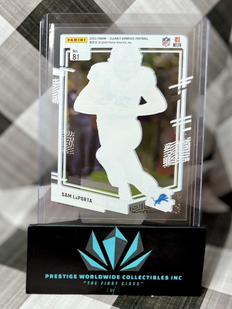 Sam LaPorta 2023 Clearly Donruss Rated Rookie #81 Detroit Lions RC (ONLINE ORDER ONLY)