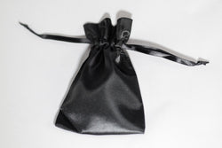 2 Pack of Large Black Satin Gift Bag Game Dice Bag Counter Pouch 4"x 6" (Online Only)