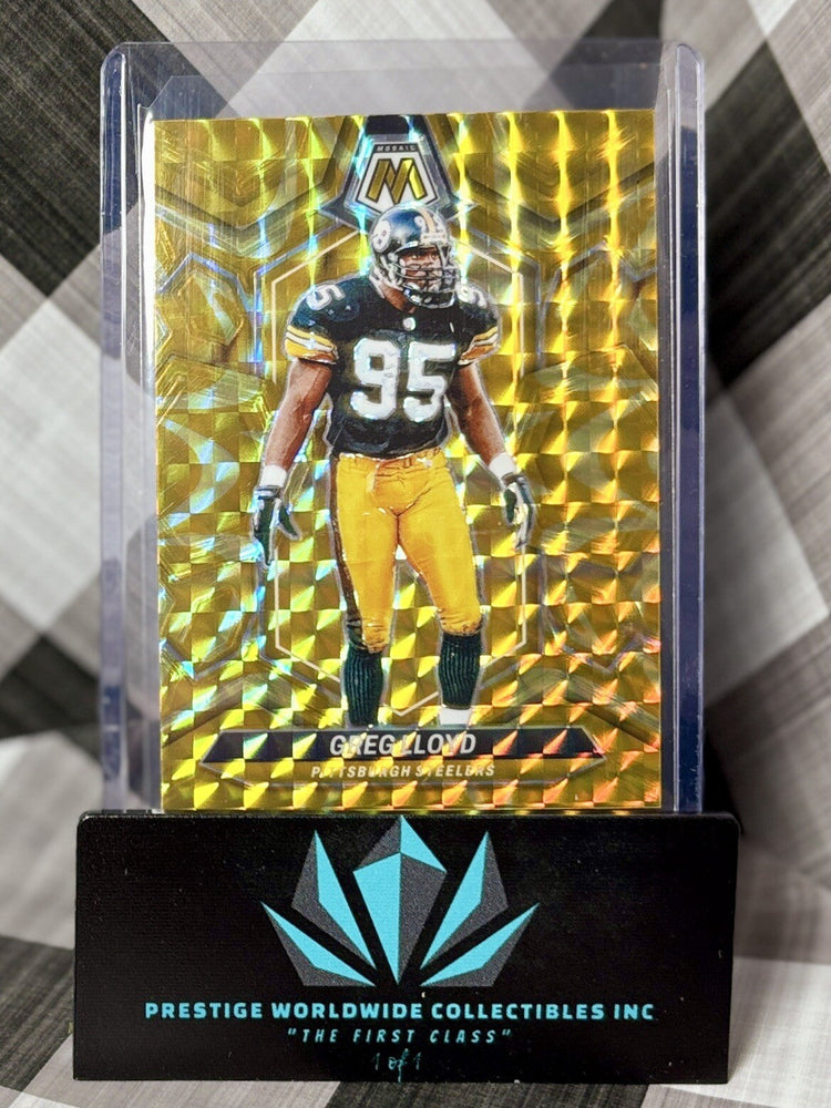 Greg Lloyd 2024 Panini Mosaic Yellow Reactive #233 Pittsburgh Steelers (ONLINE ORDER ONLY)