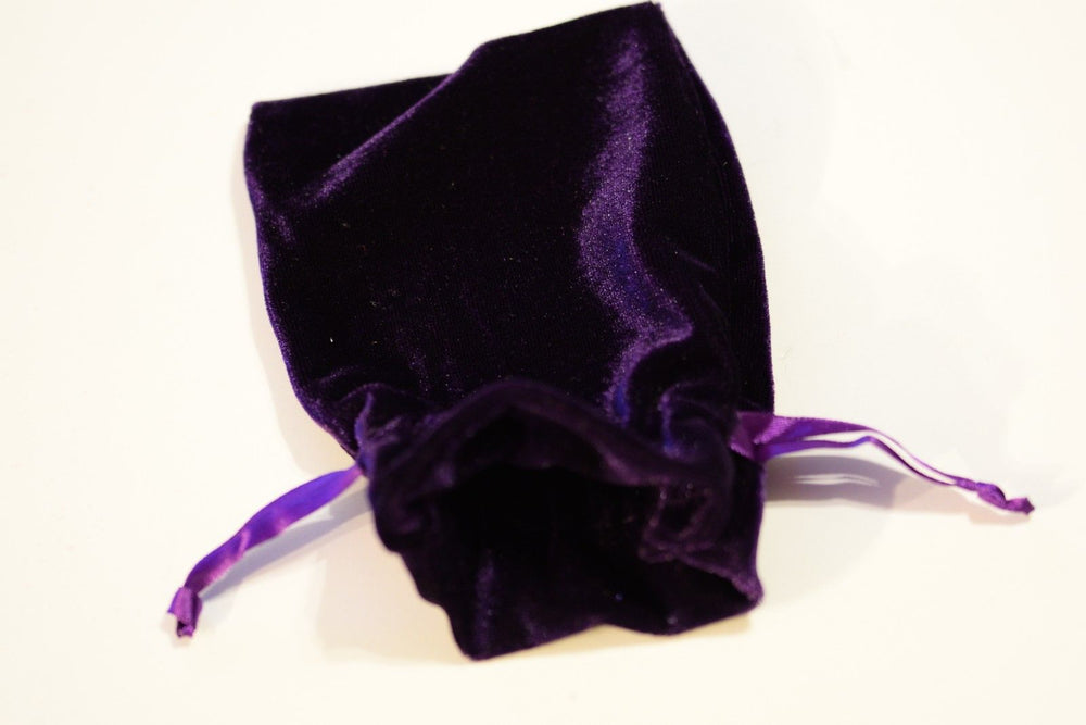 Purple Large Soft Velvet 4" x 6" Gift Bag Cards RPG Game Dice Bag Counter Pouch (Online Only)