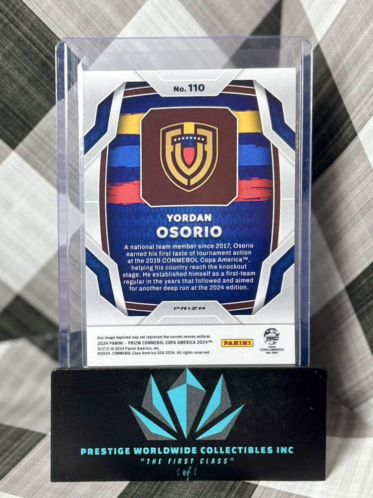 Yordan Osorio 2023-24 Prizm Copa America Pulsar Prizm Rookie #110 Venezuela RC (ONLINE ORDER ONLY)