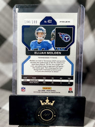Elijah Molden 2021 Panini Prizm Blue Wave Rookie /199 #422 Tennessee Titans RC (ONLINE ORDER ONLY)