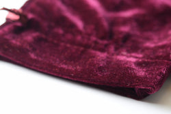 Wine Maroon Soft Velvet 4" x 6" Gift Bag Cards RPG Game Dice Bag Counter Pouch (Online Only)