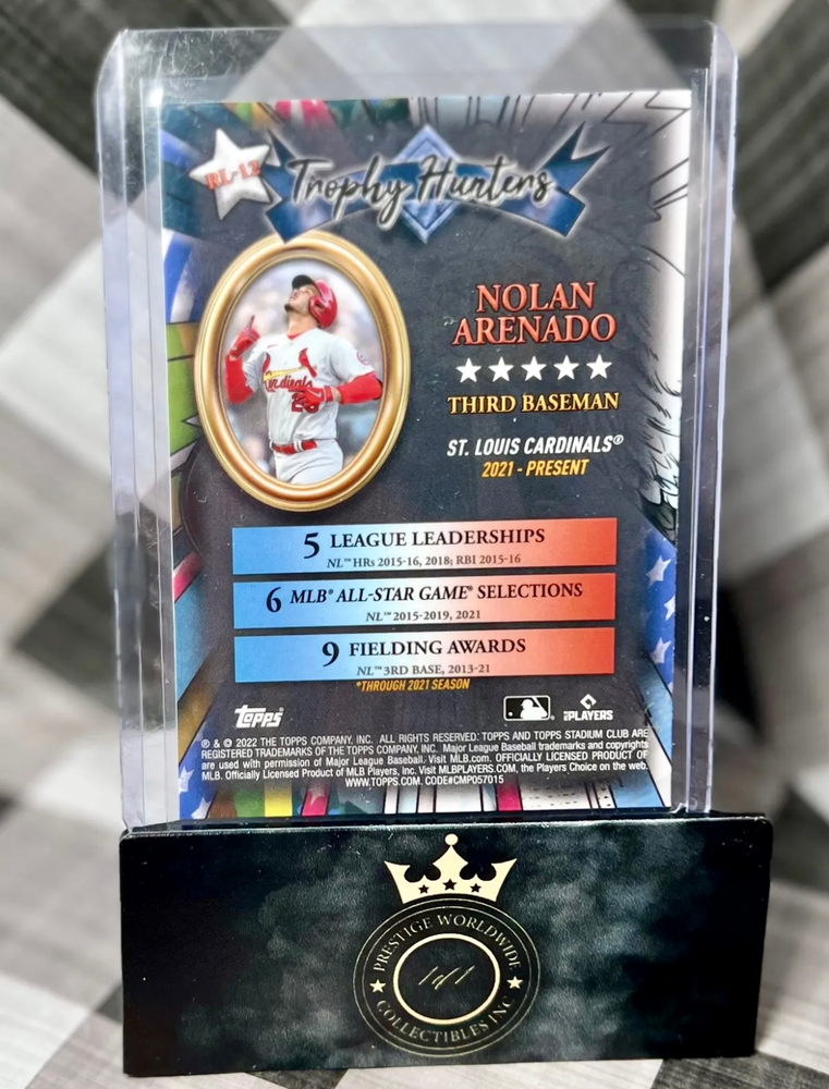 Nolan Arenado 2022 Topps Trophy Hunters #RL-12 - STL Cardinals (ONLINE ORDER ONLY)