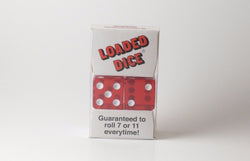 NEW Loaded Trick Transparent Red Dice Set Mis-Spotted 2, 5, 6 Only Not Weighted (Online Only)