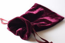 Wine Maroon Soft Velvet 4" x 6" Gift Bag Cards RPG Game Dice Bag Counter Pouch (Online Only)