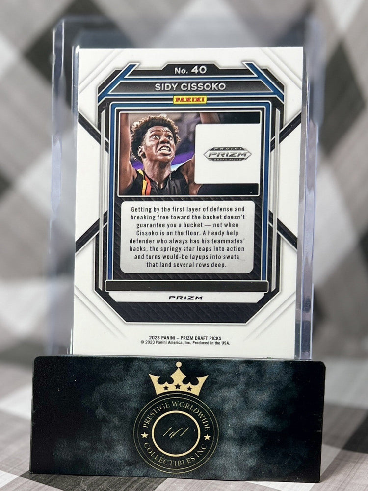 Sidy Cissoko 2023 Panini Prizm Draft Picks Green Prizm Rookie #40 SA Spurs RC (ONLINE ORDER ONLY)