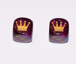 Custom Crown Gemini Blue-Purple Chessex Magic Rare Royal Regal by BrycesDice (Online Only)