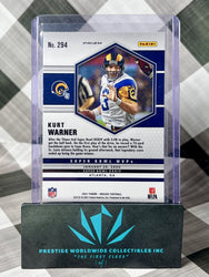Kurt Warner 2021 Panini Mosaic Super Bowl MVPs Yellow Reactive #294 LA Rams SP (ONLINE ORDER ONLY)