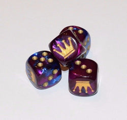 Custom Crown Gemini Blue-Purple Chessex Magic Rare Royal Regal by BrycesDice (Online Only)