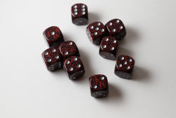 Silver Volcano Speckled 16mm D6 Pipped (Online Only)