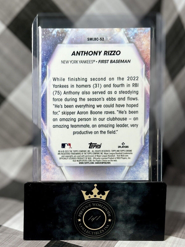 Anthony Rizzo 2023 Topps CHROME MLB Series 2 Stars of MLB #SMLBC-22 NY Yankees (ONLINE ORDER ONLY)