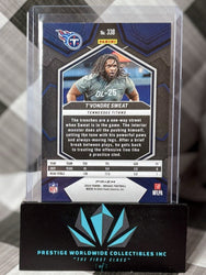 T'Vondre Sweat 2024 Panini Mosaic Silver Prizm Rookie #338 Tennessee Titans RC (ONLINE ORDER ONLY)