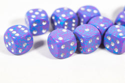 New Silver Tetra Dice with Silver Pips 12mm D6 RPG Dice (10) Yahtzee by Chessex (Online Only)