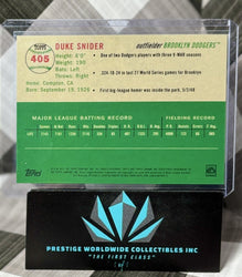 Duke Snider 2023 Topps Chrome Platinum Topps Refractor /499 #405 LA Dodgers HoF (ONLINE ORDER ONLY)