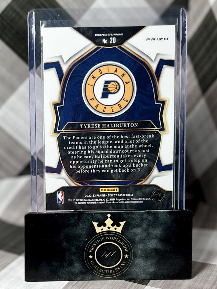 Tyrese Haliburton 2022-23 Select Concourse Green White Purple #20 - IND Pacers (ONLINE ORDER ONLY)