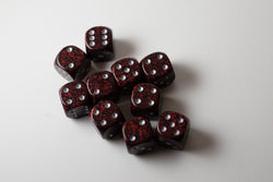 Silver Volcano Speckled 16mm D6 Pipped (Online Only)