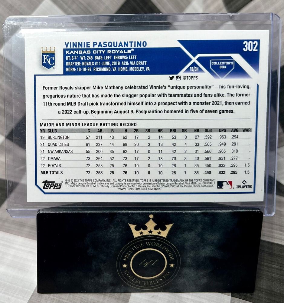 Vinnie Pasquantino 2023 Topps Collector's Box Silver Ice Foil Rookie (ONLINE ORDER ONLY)