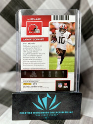 Anthony Schwartz 2021 Contenders Variation Rookie Ticket Patch Auto #RSV-ASC CLE (ONLINE ORDER ONLY)