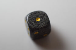 Urban Camo Speckled 16mm D6 Pipped | Sold Per Die (Black/Grey/Yellow)
