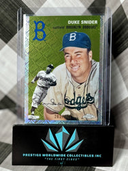Duke Snider 2023 Topps Chrome Platinum Topps Refractor /499 #405 LA Dodgers HoF (ONLINE ORDER ONLY)