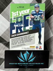 Zach Charbonnet 2023 Donruss Optic 1st Year Rookie Patch #FYF-ZC Seahawks RC (ONLINE ORDER ONLY)