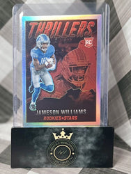 Jameson Williams 2022 Rookies & Stars Thrillers Silver Rookie #TH-25 Lions RC (ONLINE ORDER ONLY)