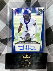 Tre'vius Hodges-Tomlinson 2023 Leaf Draft Blue Rookie Auto #BA-THT (ONLINE ORDER ONLY)