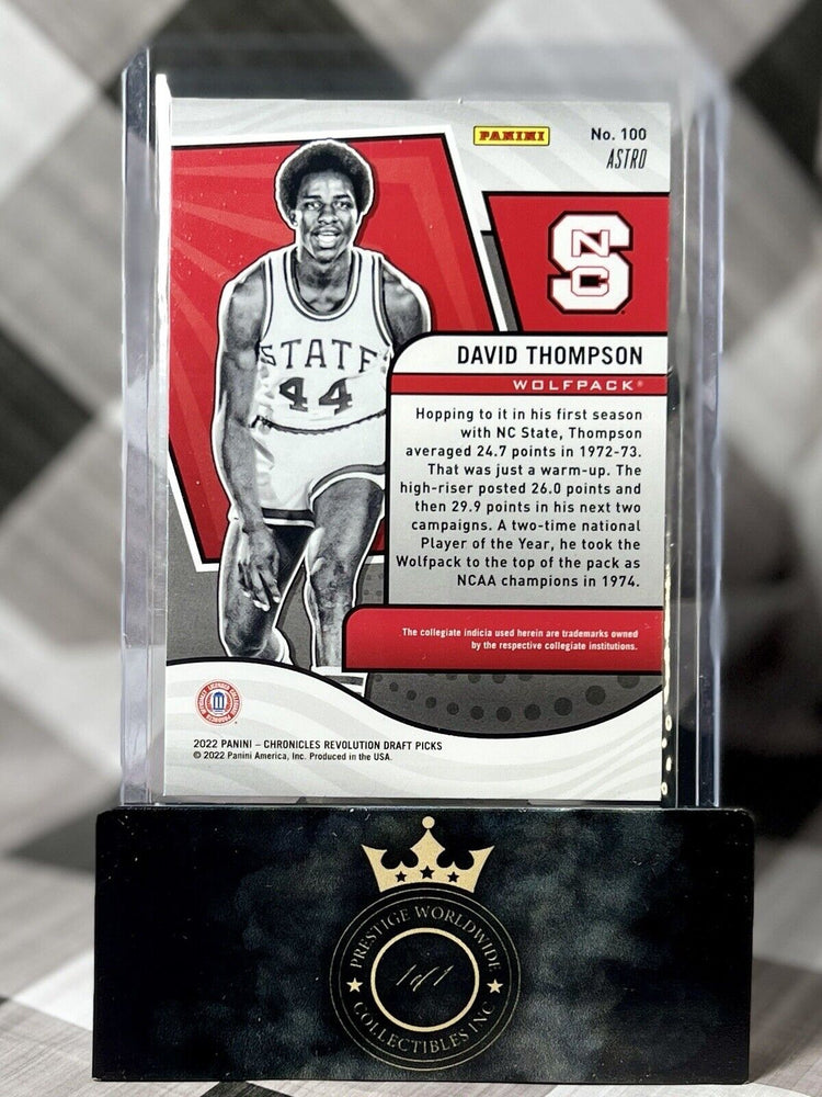 David Thompson 2022 Chronicles Draft Picks Astro Revolution #100 NC State DENVER (ONLINE ORDER ONLY)