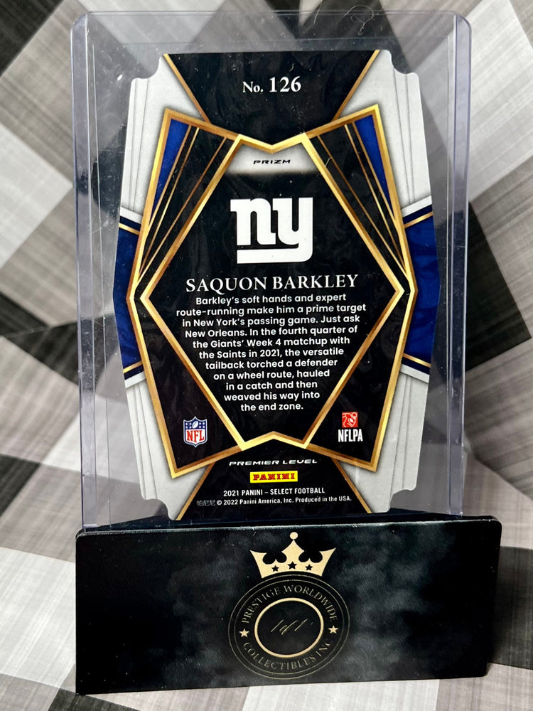 Saquan Barkley 2021 Select Premier Level Die Cut #126 (ONLINE ORDER ONLY)