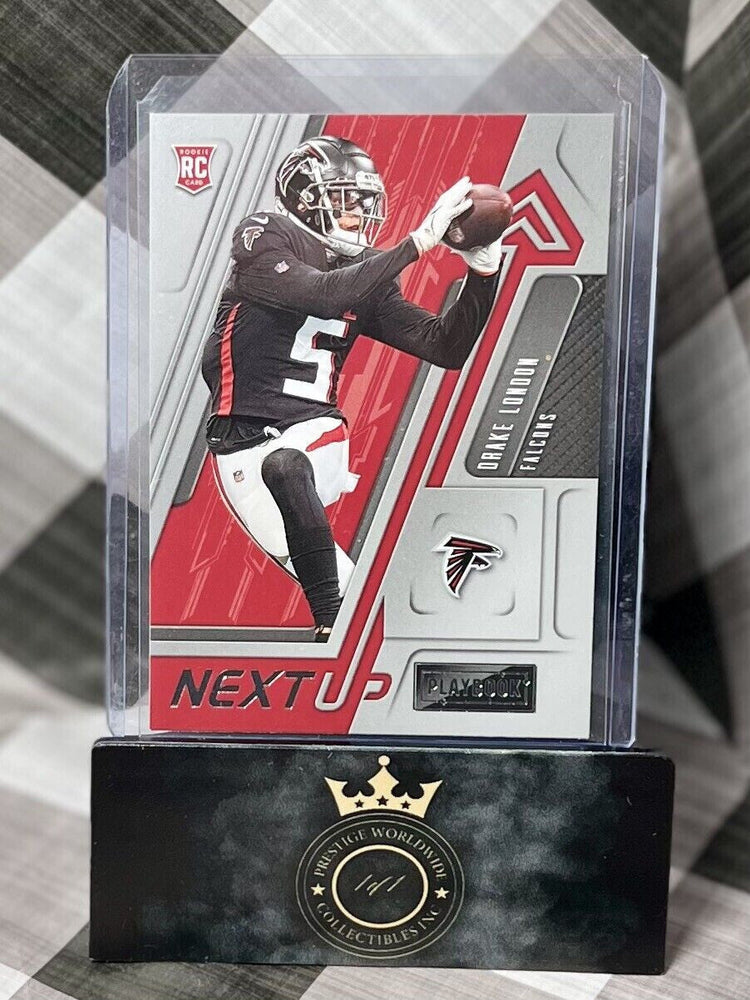 Drake London 2022 Panini Playbook Next Up Rookie Insert #NU-7 Atlanta Falcons RC (ONLINE ORDER ONLY)