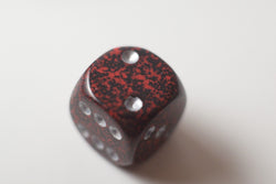 Silver Volcano Speckled 16mm D6 Pipped (Online Only)