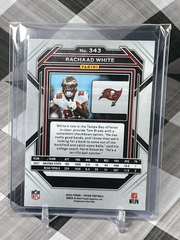 Rachaad White 2022 Panini Prizm Rookie Silver #343 TB Bucs RC (ONLINE ORDER ONLY)