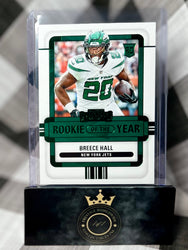 Breece Hall 2022 Contenders Emerald Rookie of the Year #ROY-BHA (ONLINE ORDER ONLY)