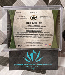 Eddie Lacy 2013 Bowman Sterling Refractor Rookie Jumbo Patch /75 #BSJRR-EL GB RC (ONLINE ORDER ONLY)