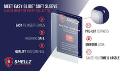100pk CardShellz Premium Easy Glide Soft Sleeves w/ Pre-Cut Corners - Acid Free! (ONLINE ORDER ONLY)