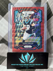 Adam Thielen 2023 Panini Prizm Red Wave Prizm /149 #37 Panthers & Vikings (ONLINE ORDER ONLY)