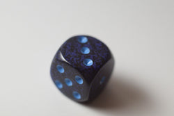 Speckled 16mm D6 RPG Chessex Dice Cobalt | Blue and Black (Sold per die) (Online Only)