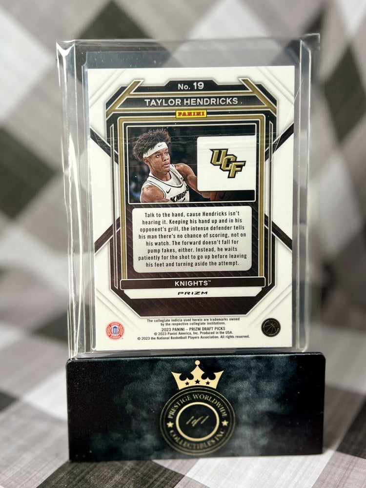 Taylor Hendricks 2023 Prizm Draft Picks Green Prizm #19 UCF & Utah Jazz RC (ONLINE ORDER ONLY)