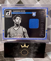 Cameron Payne 2015-16 Donruss Studio Series Rookie Jerseys Patch #14 OKC Suns RC (ONLINE ORDER ONLY)