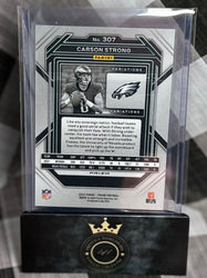 Carson Strong 2022 Panini Prizm Negative Variation Prizm #307 Eagles SP RC (ONLINE ORDER ONLY)