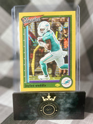 Jaylen Waddle 2022 Panini Classics Football Yellow Timeless Tributes /99 #63 MIA (ONLINE ORDER ONLY)