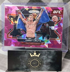 Jimmy Crute 2022 Panini Prizm UFC Exclusive Pink Cracked Ice Prizm #73 MMA SP (ONLINE ORDER ONLY)