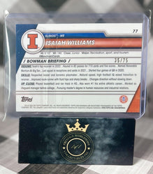 Jalen Berger 2023 Bowman University Chrome 1st Green Shimmer /99 #121 MSU Rookie (ONLINE ORDER ONLY)