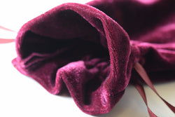 Wine Maroon Soft Velvet 4" x 6" Gift Bag Cards RPG Game Dice Bag Counter Pouch (Online Only)